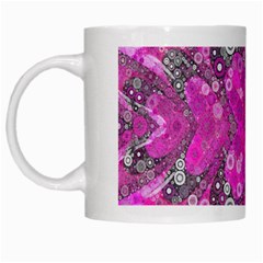 Dazzling Hot Pink White Coffee Mug by OCDesignss