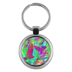 Birds In Flight Key Chain (round) by icarusismartdesigns