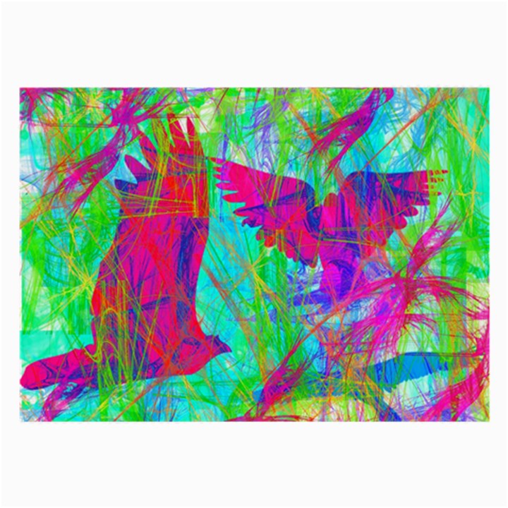 Birds In Flight Glasses Cloth (Large, Two Sided)