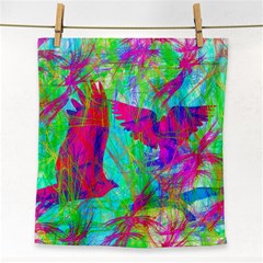 Birds In Flight Face Towel by icarusismartdesigns