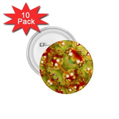 Christmas Print Motif 1 75  Button (10 Pack) by dflcprints