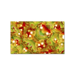 Christmas Print Motif Sticker (rectangle) by dflcprints