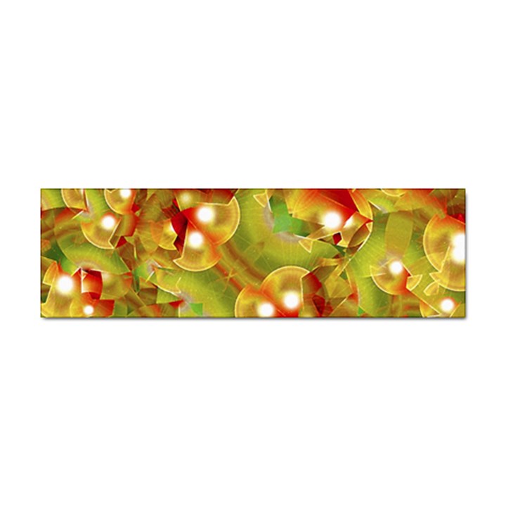 Christmas Print Motif Bumper Sticker