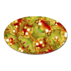 Christmas Print Motif Magnet (oval) by dflcprints