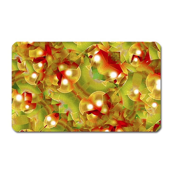 Christmas Print Motif Magnet (Rectangular)