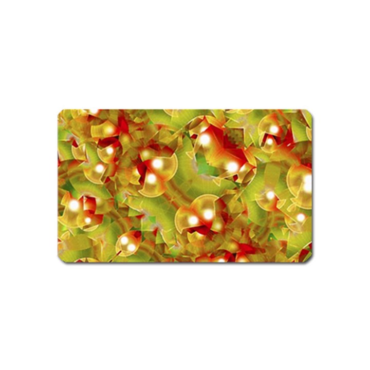 Christmas Print Motif Magnet (Name Card)