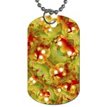 Christmas Print Motif Dog Tag (One Sided) Front