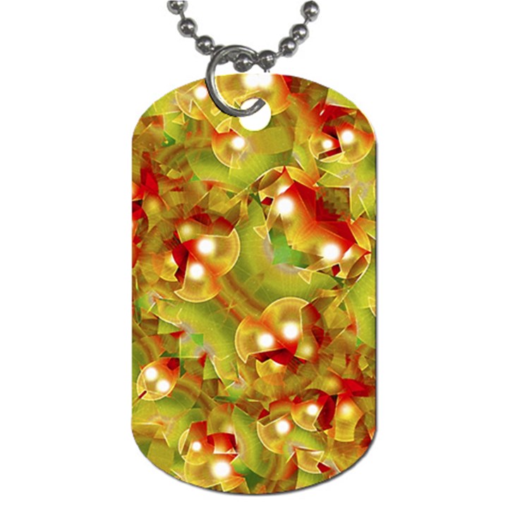 Christmas Print Motif Dog Tag (One Sided)