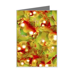 Christmas Print Motif Mini Greeting Card by dflcprints