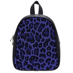 Blue Leapord Bling School Bag (small) by OCDesignss