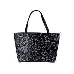 Black Cheetah Abstract Large Shoulder Bag by OCDesignss