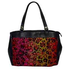 Cheetah Abstract  Oversize Office Handbag (one Side) by OCDesignss