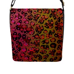 Cheetah Abstract  Flap Closure Messenger Bag (large) by OCDesignss