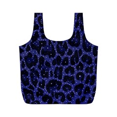 Blue Leapord Bling Reusable Bag (m) by OCDesignss