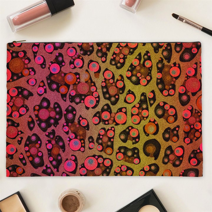 Cheetah Abstract  Cosmetic Bag (XXL)