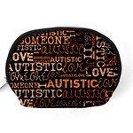 I Love Someone Autistic  Accessory Pouch (Medium) Back