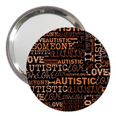 I Love Someone Autistic  3  Handbag Mirror by OCDesignss