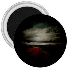 Dark Empty Road 3  Button Magnet by dflcprints