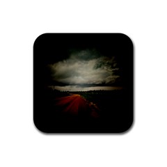 Dark Empty Road Drink Coaster (square) by dflcprints