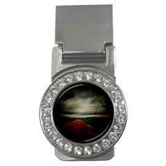 Dark Empty Road Money Clip (cz) by dflcprints