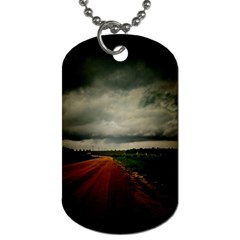 Dark Empty Road Dog Tag (two-sided)  by dflcprints