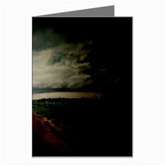 Dark Empty Road Greeting Card by dflcprints