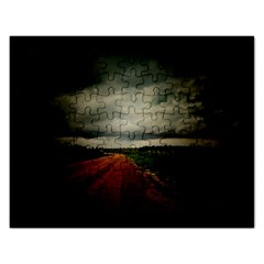 Dark Empty Road Jigsaw Puzzle (rectangle) by dflcprints