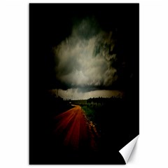 Dark Empty Road Canvas 12  X 18  (unframed) by dflcprints