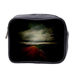 Dark Empty Road Mini Travel Toiletry Bag (two Sides) by dflcprints