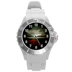 Dark Empty Road Plastic Sport Watch (large) by dflcprints