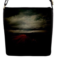 Dark Empty Road Flap Closure Messenger Bag (small) by dflcprints