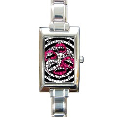 Bling Lips  Rectangular Italian Charm Watch by OCDesignss