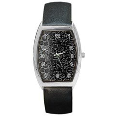 Black Cheetah Abstract Tonneau Leather Watch by OCDesignss