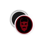 Devil Symbol Logo 1.75  Button Magnet Front