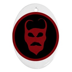 Devil Symbol Logo Oval Ornament by dflcprints