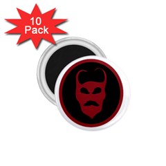 Devil Symbol Logo 1 75  Button Magnet (10 Pack) by dflcprints