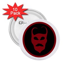 Devil Symbol Logo 2 25  Button (10 Pack) by dflcprints