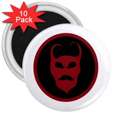 Devil Symbol Logo 3  Button Magnet (10 Pack) by dflcprints