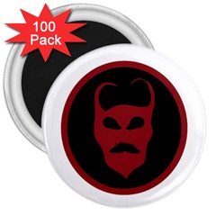 Devil Symbol Logo 3  Button Magnet (100 Pack) by dflcprints