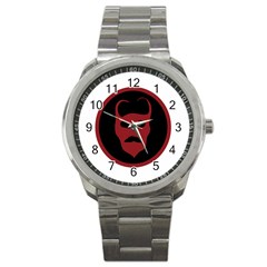 Devil Symbol Logo Sport Metal Watch by dflcprints