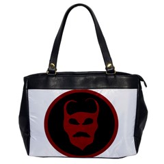 Devil Symbol Logo Oversize Office Handbag (one Side) by dflcprints