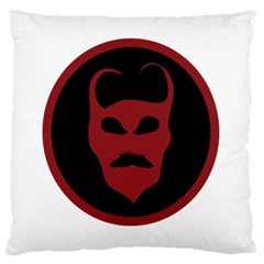 Devil Symbol Logo Large Cushion Case (single Sided)  by dflcprints