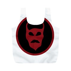 Devil Symbol Logo Reusable Bag (m) by dflcprints