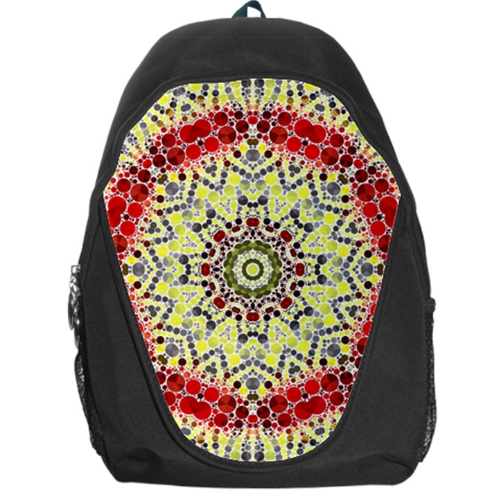 Red Yellow Kielidescope  Backpack Bag