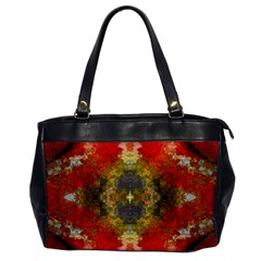 Bright Jello Abstract  Oversize Office Handbag (one Side) by OCDesignss