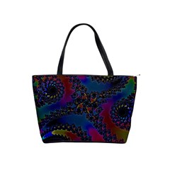 Rainbow Fractal  Large Shoulder Bag by OCDesignss