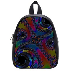 Rainbow Fractal  School Bag (small) by OCDesignss