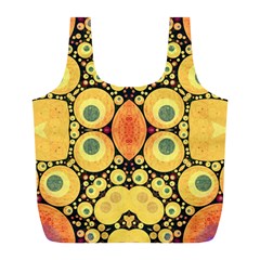 Bright Abstract Art N Reusable Bag (l) by OCDesignss