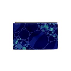 Purple Turquoise Abstract Cosmetic Bag (small) by OCDesignss