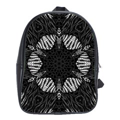 Zebra Cat Paws Pattern School Bag (large)